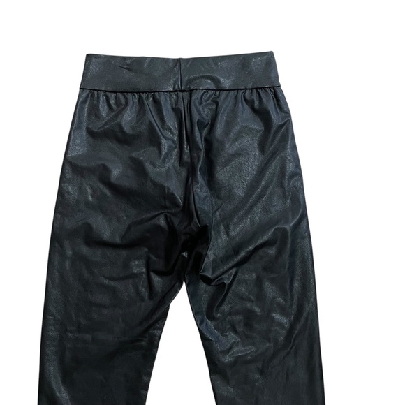 Commando Faux Leather Jogger Pants Black Size Small Stretch Pockets - Picture 4 of 8